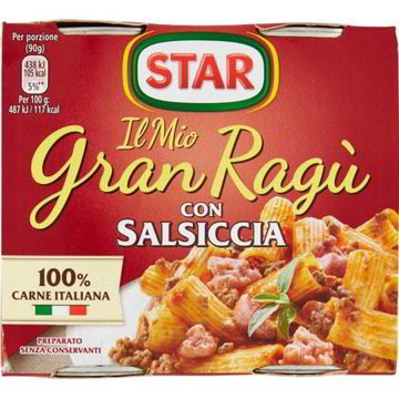 Star ragu, kolbászos 180*2