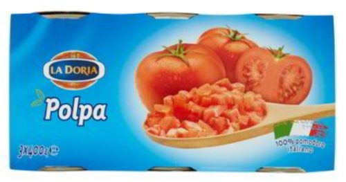 La Doria hámozott paradicsom, 3x400 g