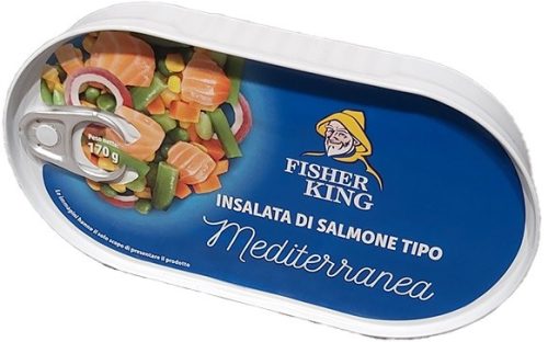Fisher King mediterrán lazac saláta170g
