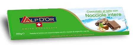 Alp D'or mogyorós csokoládé,300g