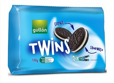 Gullon Twins keksz, 308 g