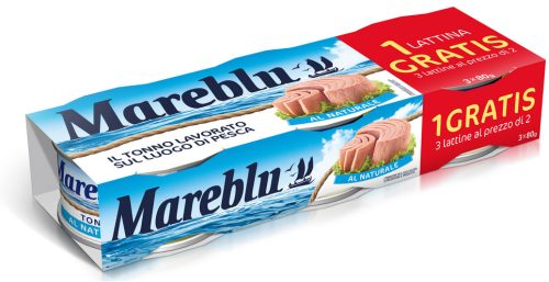 Mareblu tonhal natúr lében, 3x80g