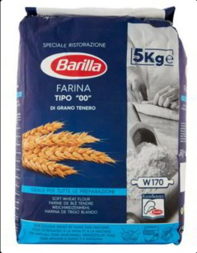 Barilla pizzaliszt "00", 5 kg