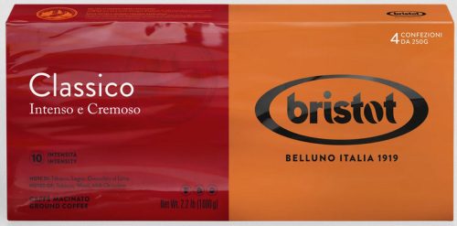 Bristot Cafe mac őrölt kávé, 4x250g