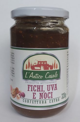 La Antico Casale füge-szőllő-diólekvár 320g