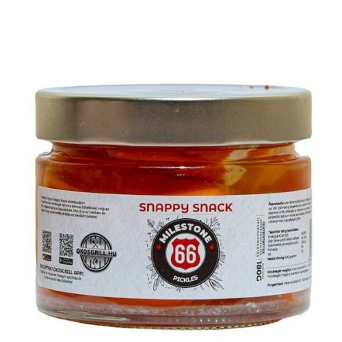 Milestone66 Snappy Snack töltött ecetes paprika, 180g