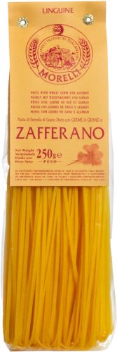 Morelli Linguine tészta sáfránnyal és búzacsírával, 250g