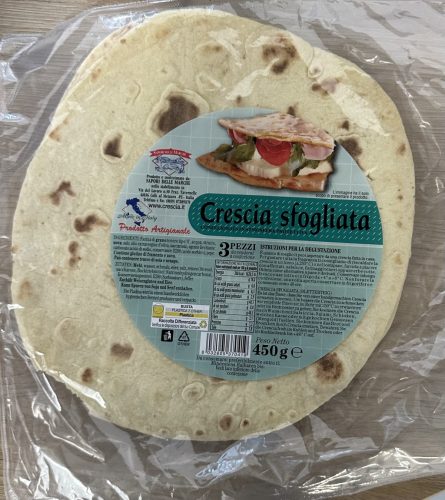 Crescia Sfogliata lepénykenyér, 450g