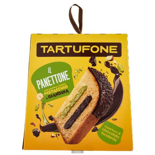 Tartufone pisztáciás-csokoládés töltelékű Panettone, 800g