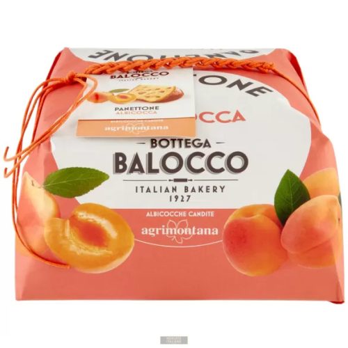 Balocco sárgabarack töltelékes Panettone díszcsomagolásban, 750g