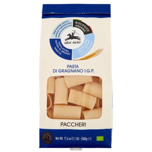 Alce Nero Bio Paccheri tészta, 500g