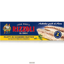 Rizzoli makrélafilé napraforgómagolajban, 180g